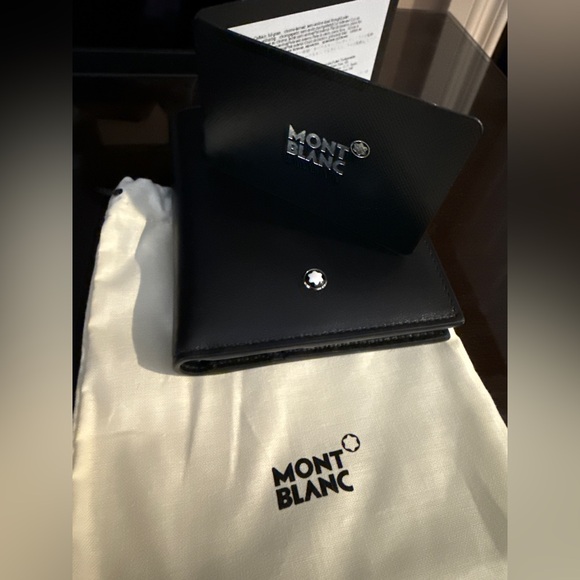 Montblanc Black Leather Card Holder - Picture 5 of 8